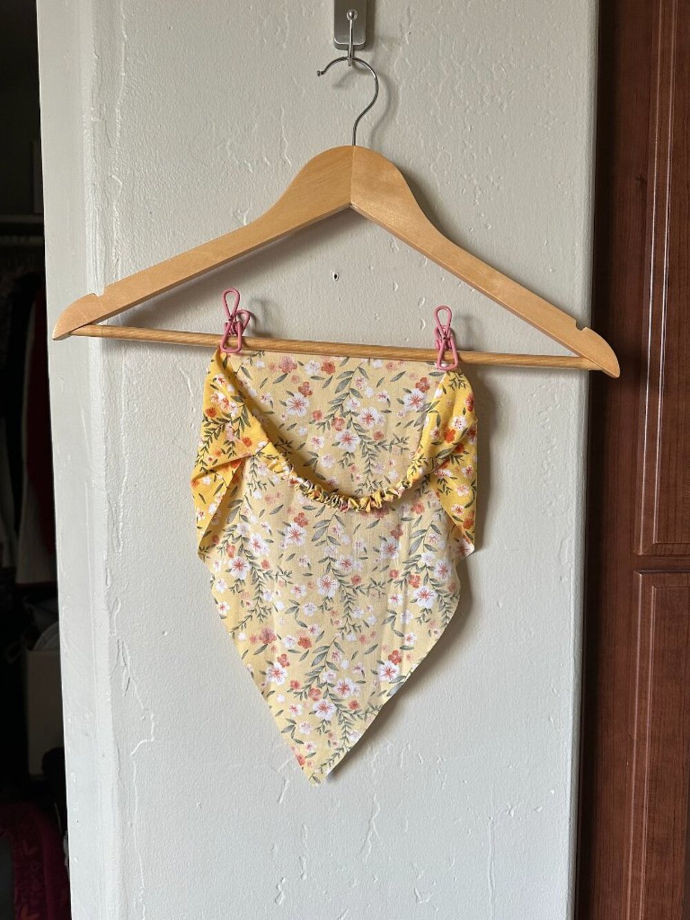 Yellow Floral Elastic Hair Bandana – Boho Cottagecore